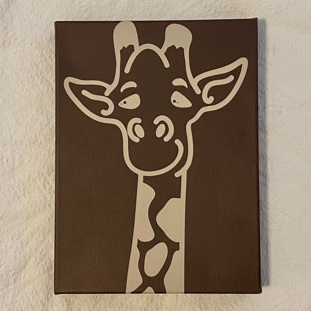 Canvas Art of Giraffe
